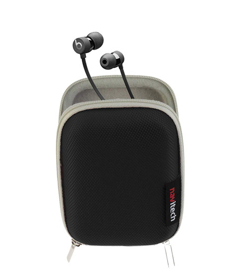 Navitech Black EVA Protective Earphone Case Compatible with The Audio-Technica ATH-LS200iS / Audio-Technica ATH-LS70iS / Audio-Technica ATH-LS50iS / Audio-Technica Solid Bass ATH-CKS550XiS