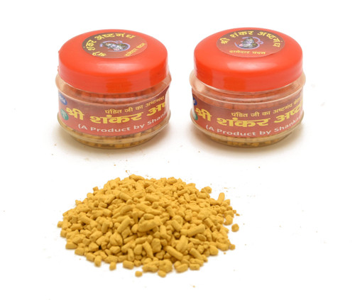 Spiritual World Ashtagandha Chandan granules Kesar Puja Tikka Pack of 2 (Haldi Chandan)