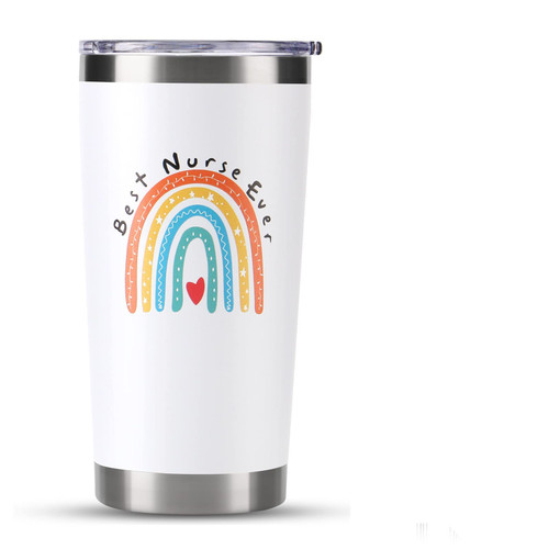 Nurse Gifts for Women, Ideal for New Nurses, Nursing School Graduates, Nurses Week, Birthdays, Appreciation, and Nurse Accessories for Work - Best Nurse Ever 20oz Tumbler