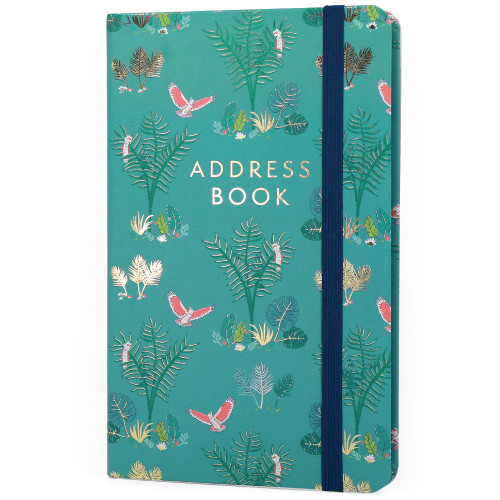 Boxclever Press Small Address Book with Over 400 Spaces! Hardcover Address Book with Alphabetical Tabs, Pocket & Change of Address Labels. Stunning Address Books - 8 x 5''