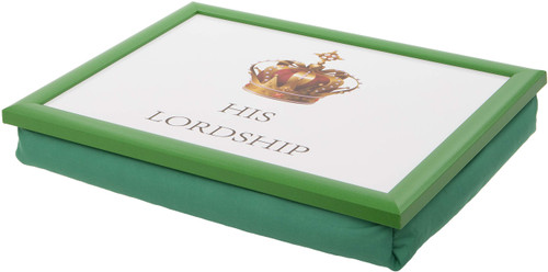 Maturi 460052 His Lordship Bean Bag Lap Tray with Cushion, Wood