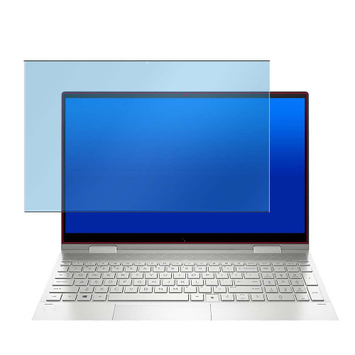 Puccy Anti Blue Light Tempered Glass Screen Protector Film, compatible with HP ENVY x360 15M-ed1000 15M-ed0000 15M-ed 15.6" (Active Area Cover Only) Protective Protectors Guard