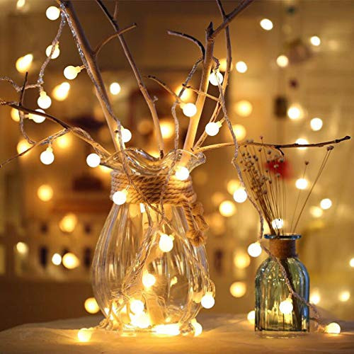 Beaumode 20LED Globe String Lights,Battery Operated Fairy Lights Lights for Festival Christmas Garden Patio Parties Christmas Tree Décor (Warm White-20LED) Beaumode 20LED Globe String Lights,Battery Operated Fairy Lights Lights for Festival Christmas Garden Patio Parties Christmas Tree Décor (Warm White-20LED)
