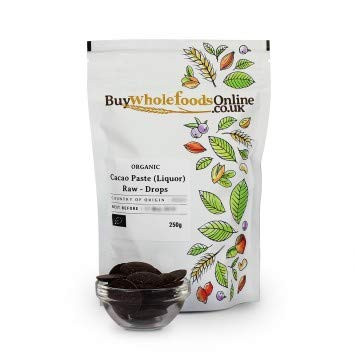 Buy Whole Foods Organic Cacao Paste (Liquor) Raw - Drops (250g)