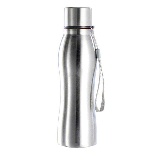 Sports Water Bottle, 750ml Portable Single Wall Stainless Steel Water Bottle Outdoor Gym Drink Cup - 750ml