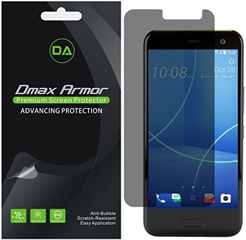 [2-Pack] Dmax Armor for HTC U11 Life Privacy Anti-Spy Screen Protector Shield - Lifetime Replacements Warranty- Retail Packaging