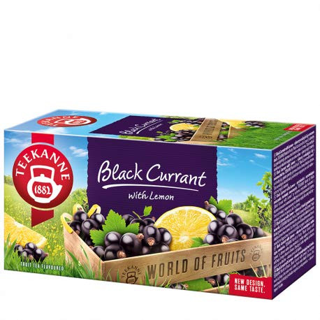 Teekanne Black Currant 20 Tea Bags (Pack of 3)
