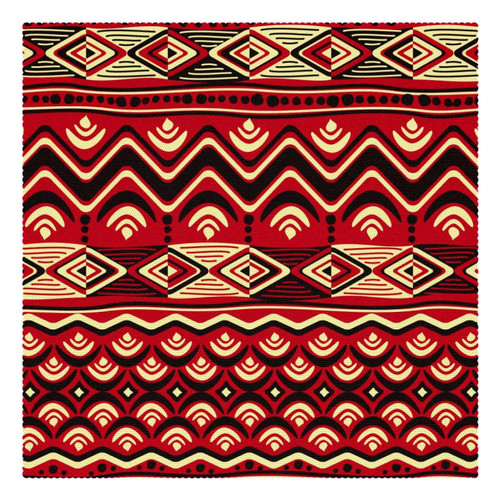 Square Placemats Set, Dining Table Placemat, Washable Place Mats, Red Retro African Tribe Square Placemats Set, Dining Table Placemat, Washable Place Mats, Red Retro African Tribe