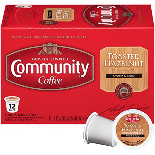 Community Coffee Toasted Hazelnut Coffee Pods for Keurig Brewers - 12 Count Community Coffee Toasted Hazelnut Coffee Pods for Keurig Brewers - 12 Count