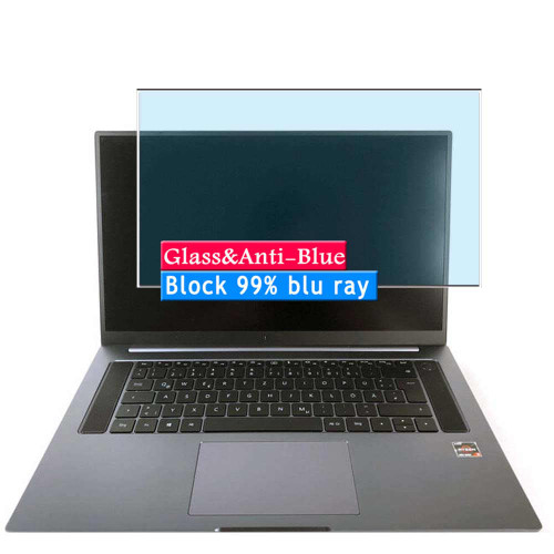 Vaxson Anti Blue Light Tempered Glass Screen Protector, compatible with Huawei MateBook D 16 D16 16.1" Visible Area Cover Only, 9H Film Protectors [ Not Full Coverage ]