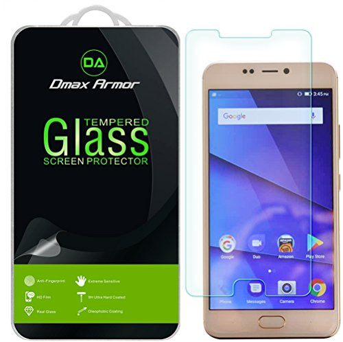 [2-Pack] Dmax Armor for BLU Vivo 8 [Tempered Glass] Screen Protector with Lifetime Replacement Warranty