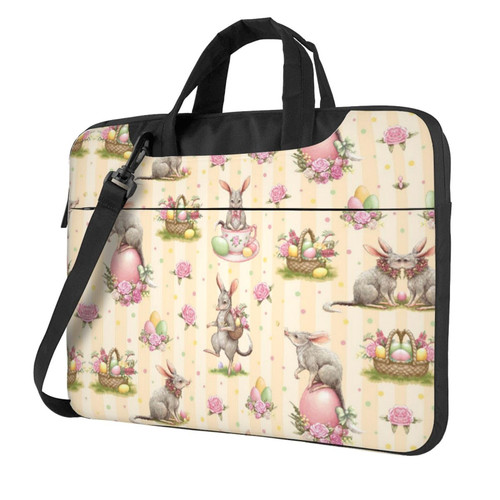 Opossum and Roses Printed Laptop Bag Case 13 inch Message Briefcase Adjustable Shoulder Strap Computer Bag for Travel Work Office Opossum and Roses Printed Laptop Bag Case 13 inch Message Briefcase Adjustable Shoulder Strap Computer Bag for Travel Work Office