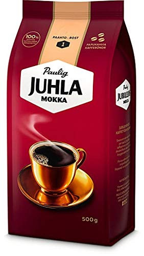 Paulig Juhla Mokka coffee bean Coffee 1 Pack of 500g