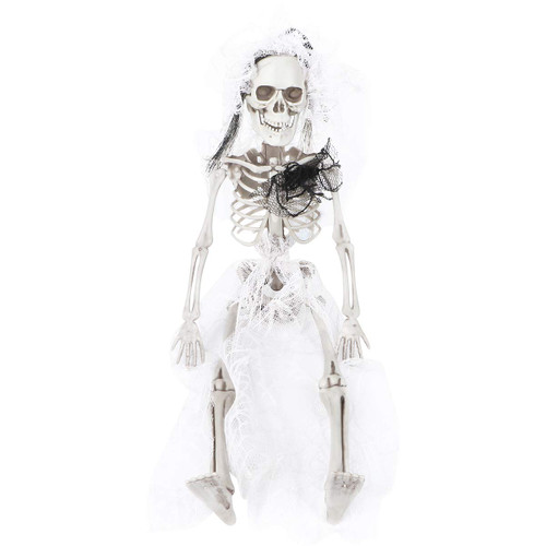PartyKindom Halloween Ornament Horrible Body Skeleton Adornment for Home Shop Haunted House- Size Bride Halloween Decorations for Halloween Party