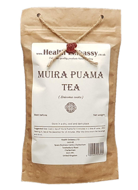 Muira Puama Tea (Liriosma Ovata - Ptychopetalum) 50g -Health Embassy - 100% Natural Muira Puama Tea (Liriosma Ovata - Ptychopetalum) 50g -Health Embassy - 100% Natural