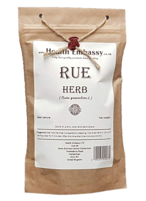 Rue Herb (Ruta graveolens) - Health Embassy - 100% Natural (50g)