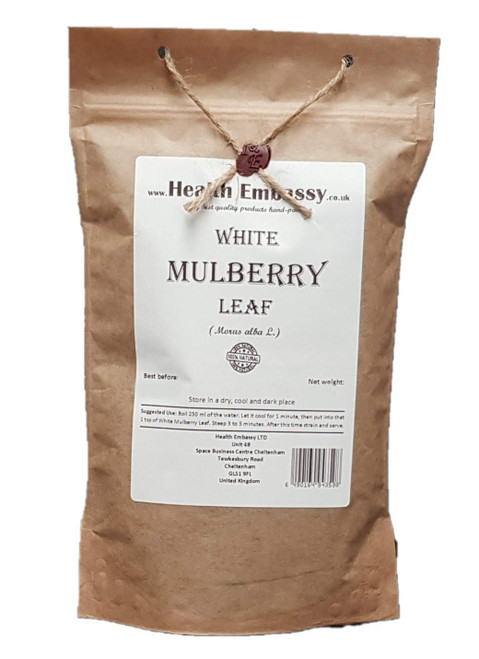 White Mulberry Leaf (Morus alba) - Health Embassy - 100% Natural (50g)