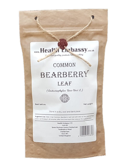 Common Bearberry Leaf (Arctostaphylos Uva-Ursi) Health Embassy - 100% Natural (100g)