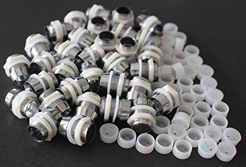 100PCS 8mm Plastic Chrome Plated LED Bezels 8mm Holder Case