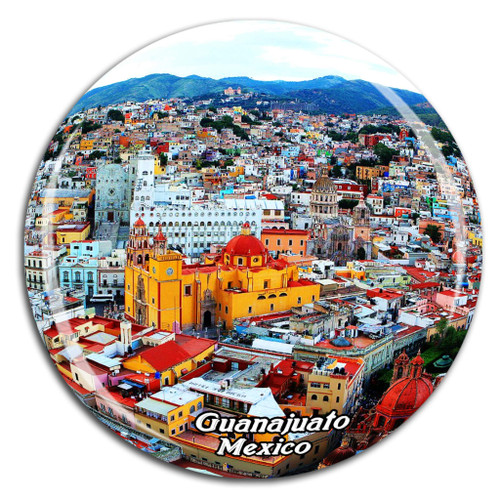 Guanajuato Mexico Fridge Magnet 3D Crystal Glass Tourist City Travel Souvenir Collection Gift Strong Refrigerator Sticker