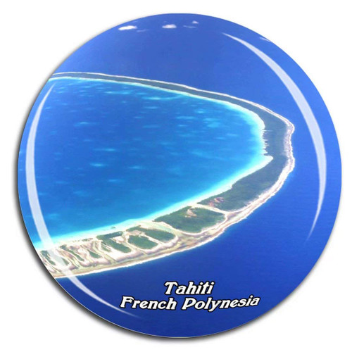 Rangiroa Tahiti French Polynesia Fridge Magnet 3D Crystal Glass Tourist City Travel Souvenir Collection Gift Strong Refrigerator Sticker