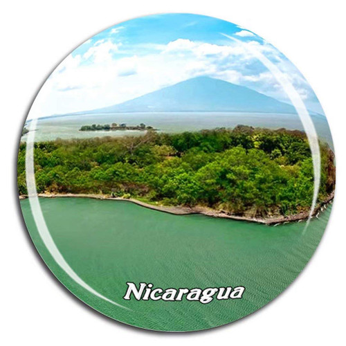 Lake Nicaragua Fridge Magnet 3D Crystal Glass Tourist City Travel Souvenir Collection Gift Strong Refrigerator Sticker