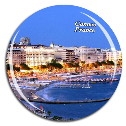 Weekino France Croisette Cannes Fridge Magnet 3D Crystal Glass Tourist City Travel Souvenir Collection Gift Strong Refrigerator Sticker