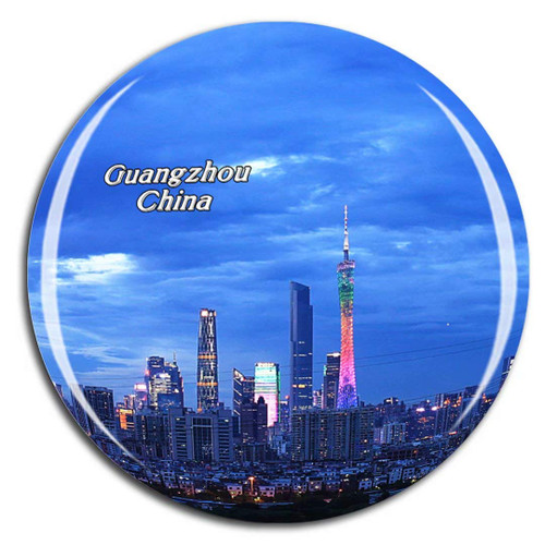 Weekino China Guangzhou Fridge Magnet 3D Crystal Glass Tourist City Travel Souvenir Collection Gift Strong Refrigerator Sticker