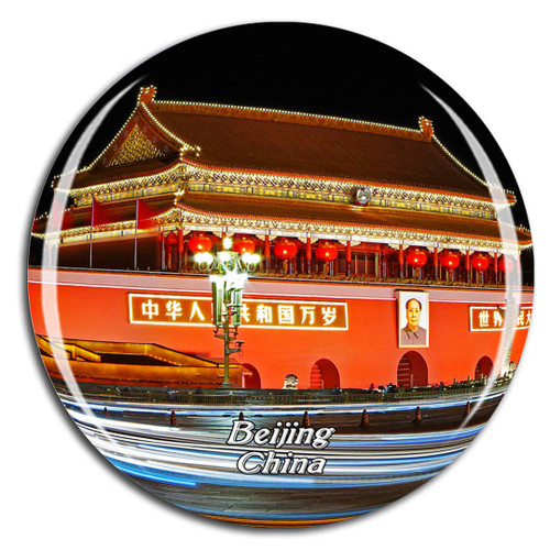Weekino China Tiananmen Square Beijing Fridge Magnet 3D Crystal Glass Tourist City Travel Souvenir Collection Gift Strong Refrigerator Sticker