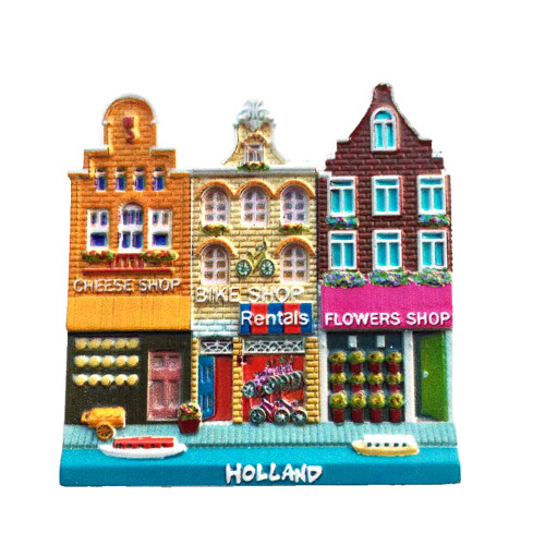 Amsterdam Netherlands Fridge Magnet 3D Resin Handmade Craft Tourist Travel City Souvenir Collection Refrigerator Sticker