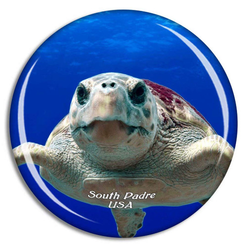 Weekino USA America South Padre Island Turtle Fridge Magnet Travel Souvenir City Collection 3D Crystal Glass Gift Strong Refrigerator Sticker