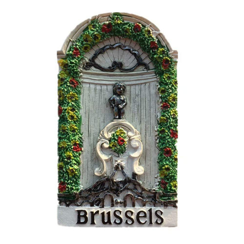 Weekino Brussels Belgium Magnet 3D Resin Fridge Magnet Souvenir Travel City Collection