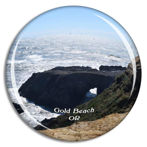 Gold Beach Oregon USA Magnet Travel Souvenir 3D Crystal Glass Collection Gift Refrigerator Sticker Gold Beach Oregon USA Magnet Travel Souvenir 3D Crystal Glass Collection Gift Refrigerator Sticker
