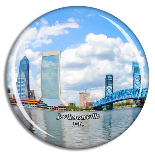 Jacksonville Florida USA Magnet Travel Souvenir 3D Crystal Glass Collection Gift Refrigerator Sticker Jacksonville Florida USA Magnet Travel Souvenir 3D Crystal Glass Collection Gift Refrigerator Sticker