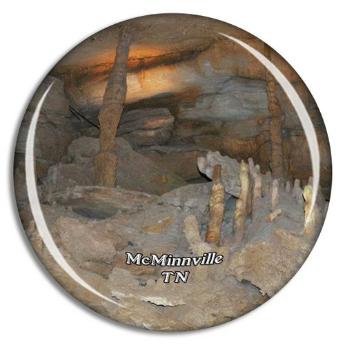 McMinnville Cumberland Caverns Tennessee USA Magnet Travel Souvenir 3D Crystal Glass Collection Gift Refrigerator Sticker