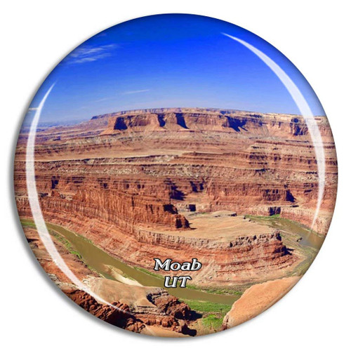 Moab Dead Horse Point State Park Utah USA Magnet Travel Souvenir 3D Crystal Glass Collection Gift Refrigerator Sticker Moab Dead Horse Point State Park Utah USA Magnet Travel Souvenir 3D Crystal Glass Collection Gift Refrigerator Sticker