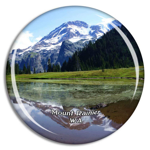 Mount Rainier Washington USA Magnet Travel Souvenir 3D Crystal Glass Collection Gift Refrigerator Sticker Mount Rainier Washington USA Magnet Travel Souvenir 3D Crystal Glass Collection Gift Refrigerator Sticker