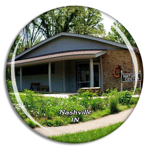 Nashville Brown County State Park Indiana USA Magnet Travel Souvenir 3D Crystal Glass Collection Gift Refrigerator Sticker