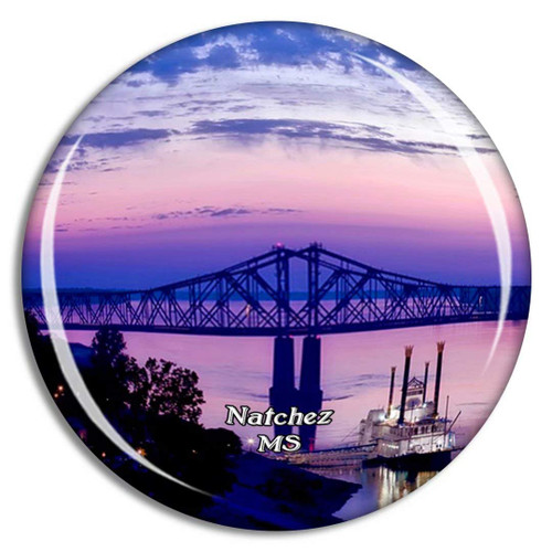 Natchez Mississippi River Mississippi USA Magnet Travel Souvenir 3D Crystal Glass Collection Gift Refrigerator Sticker Natchez Mississippi River Mississippi USA Magnet Travel Souvenir 3D Crystal Glass Collection Gift Refrigerator Sticker
