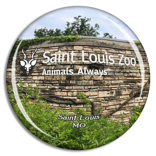 Saint Louis Zoo Missouri USA Magnet Travel Souvenir 3D Crystal Glass Collection Gift Refrigerator Sticker Saint Louis Zoo Missouri USA Magnet Travel Souvenir 3D Crystal Glass Collection Gift Refrigerator Sticker