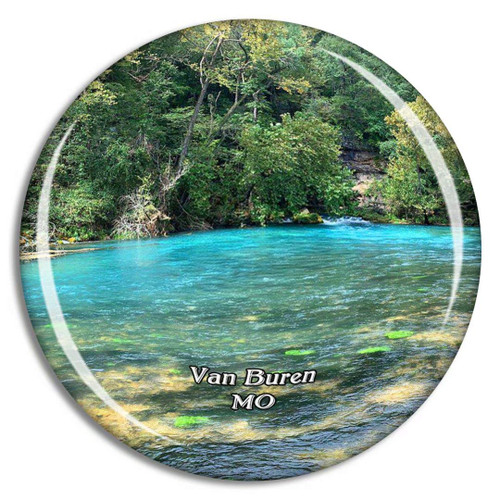 Van Buren Big Spring Missouri USA Magnet Travel Souvenir 3D Crystal Glass Collection Gift Refrigerator Sticker Van Buren Big Spring Missouri USA Magnet Travel Souvenir 3D Crystal Glass Collection Gift Refrigerator Sticker