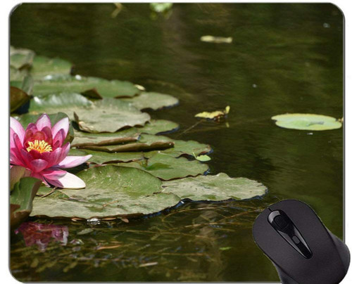 Lotus Flower Mouse Pad Personalized - Lotus Office Mouse Pad
