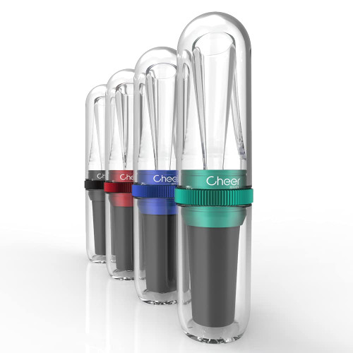CHEER MODA Wine Aerator Pourer - Wine Aerating Pourer, Premium Decanter Spout, Portable Wine Pourer, Best Gift for Wine Lovers and Enthusiast, Green
