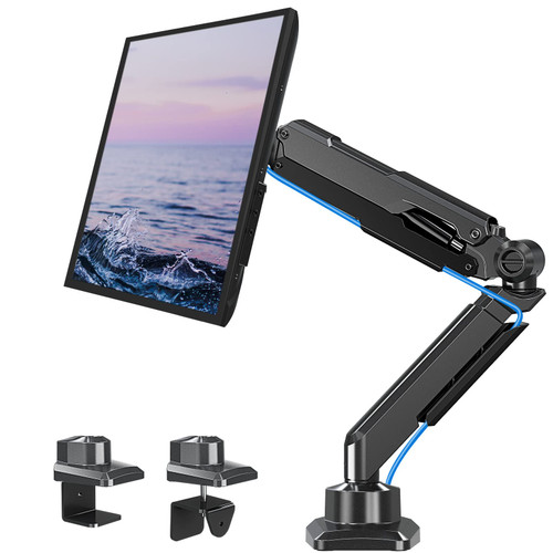 MOUNT PRO Single Monitor Mount for 13-32" Computer Screen, Cast Aluminum Heavy Duty Monitor Arm Hold up to 22lbs, Fully Adjustable Gas Spring Monitor Stand, VESA Mount 75x75/100x100,PR1012 MOUNT PRO Single Monitor Mount for 13-32" Computer Screen, Cast Aluminum Heavy Duty Monitor Arm Hold up to 22lbs, Fully Adjustable Gas Spring Monitor Stand, VESA Mount 75x75/100x100,PR1012