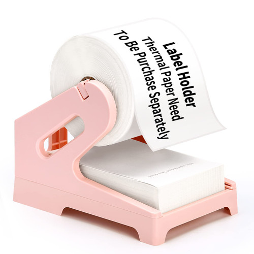 Label Holder, Thermal Label Holder for Fan-Fold and Rolls Labels, Shipping Label Roll Holder, Work with Desktop Label Printer and for Office and Home