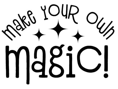 Make Your Own Magic! Inspirational Wall Decals for Walls Peel and Stick Wall Art murals Black Medium 18 Inch Make Your Own Magic! Inspirational Wall Decals for Walls Peel and Stick Wall Art murals Black Medium 18 Inch