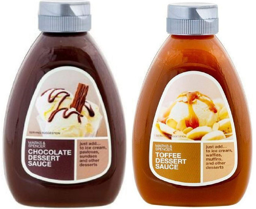 M&S Desserts Sauce Twin Pack - Sticky Toffee Sauce & Belgian Chocolate Sauce