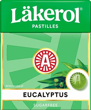 Cloetta Lakerol Eucalyptus Pastilles 4 Boxes of 25g