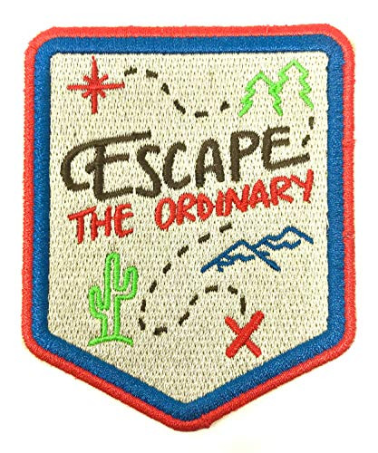 O'Houlihans - Escape The Ordinary Iron on Patch - Hiking, Camping, Travel, Adventure Patch