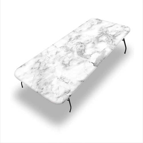 GBYAGCS Marble Tablecloth for Folding Table, Marble Texture, Suitable for Rectangular Table Home Interior, Fit for 24"x 48" Rectangle Table
